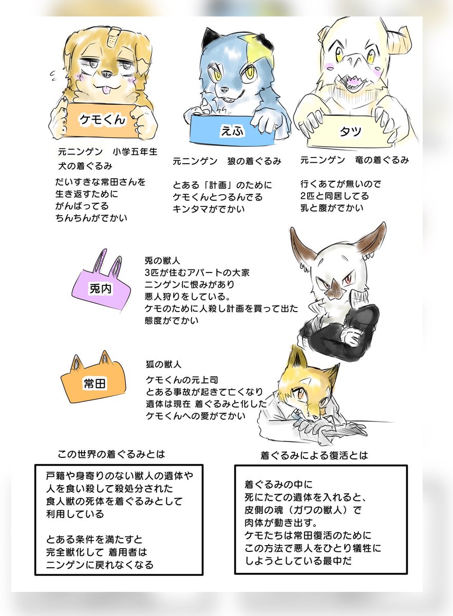 2部最終章なので、
いまから追いつける
かわケモくんセット🐶 
