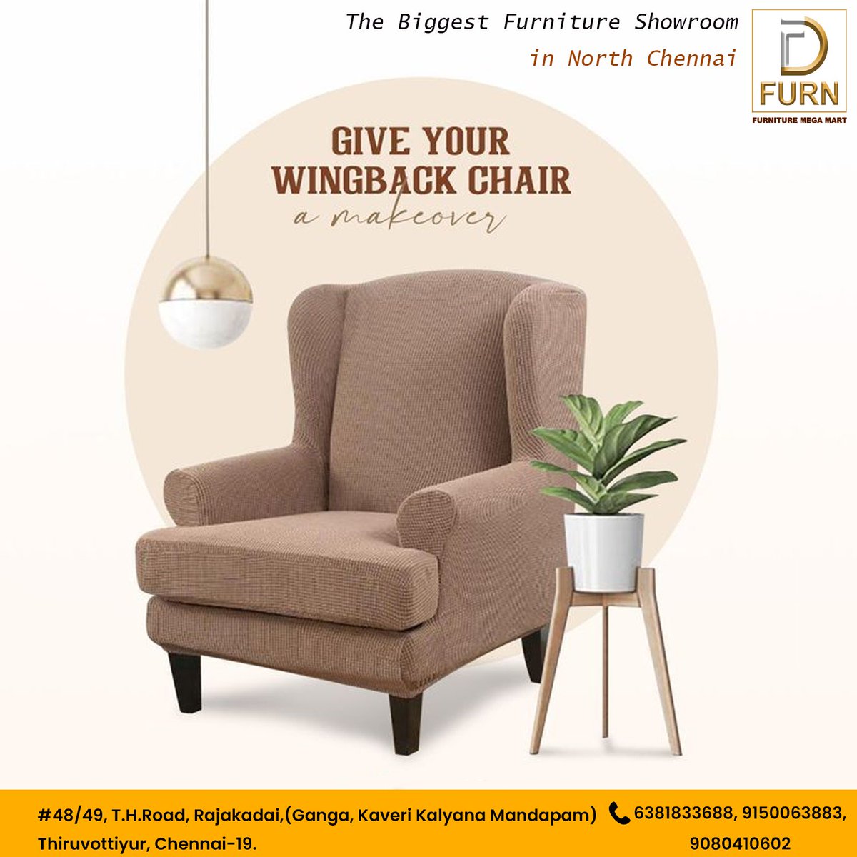 dfurntvt's tweet image. Transform your home with the classic charm of our wing armchair.😍
𝐒𝐇𝐎𝐏 𝐍𝐎𝐖👇
D Furn Furniture Mega Mart | Thiruvottiyur, Chennai
Contact us : 6381833688, 9150063883, 9080410602
#wingchair #armchair #homedecor #homedesigns #bestprices #shopnow #D_Furn #Furniture