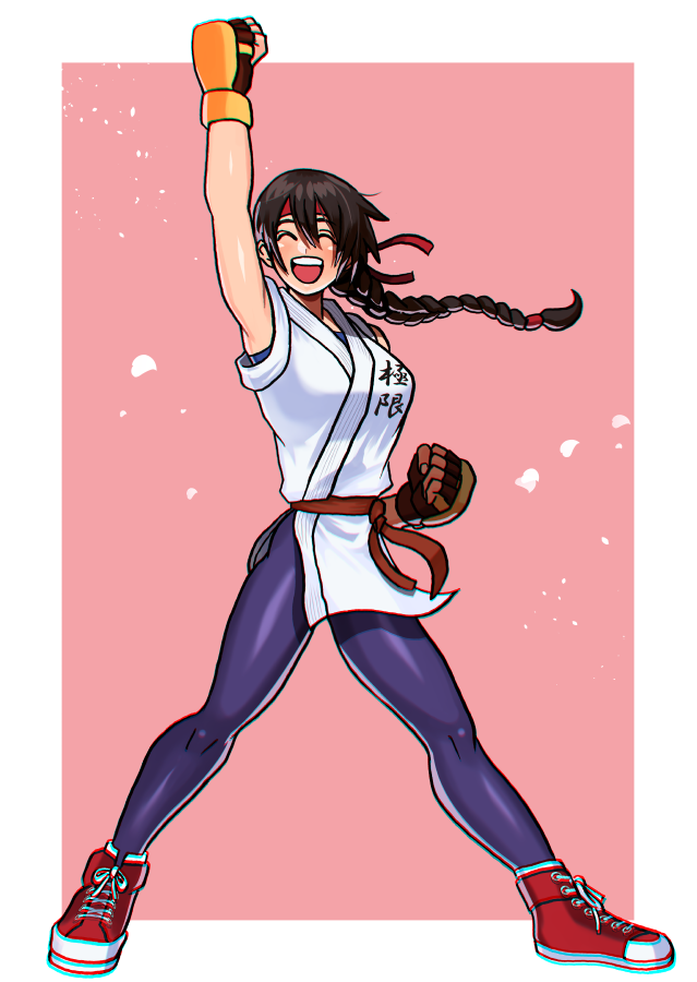 ユリ・サカザキ 「12月7日はユリの誕生日! #KOF #格ゲーキャラ描こうぜ」|アキス 『深谷慶短編集　瞬き』発売中のイラスト