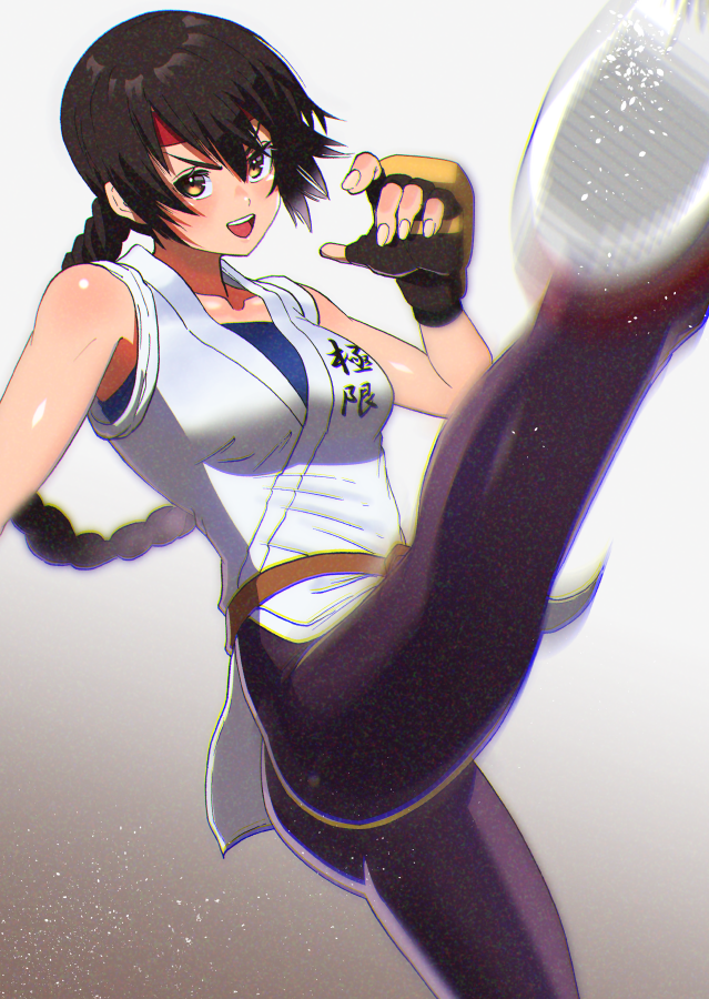 ユリ・サカザキ 「12月7日はユリの誕生日! #KOF #格ゲーキャラ描こうぜ」|アキス 『深谷慶短編集　瞬き』発売中のイラスト