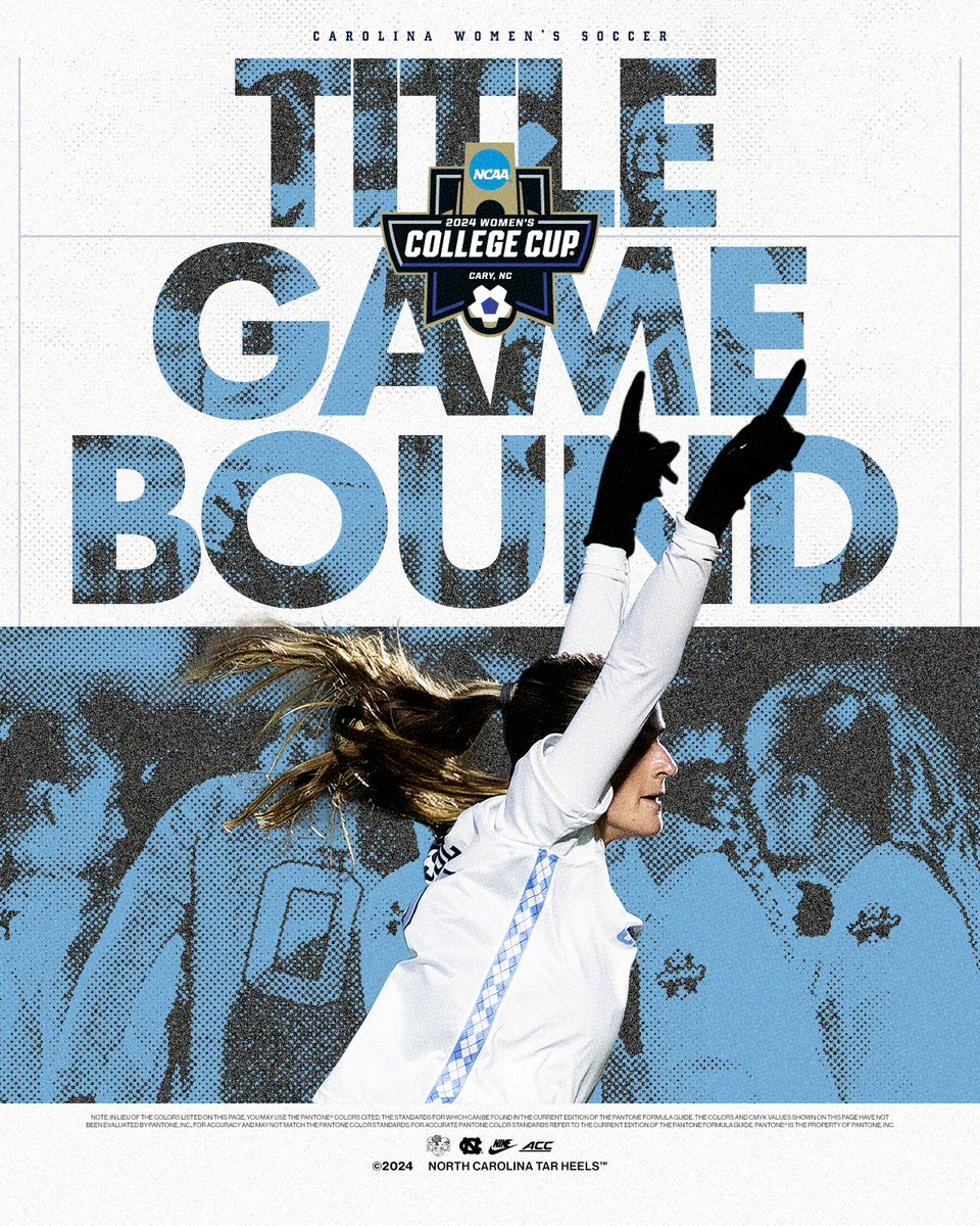 uncwomenssoccer's tweet image. TO THE ‘SHIP!!

For the 28th time in program history, the Tar Heels will be playing for a NATIONAL CHAMPIONSHIP.