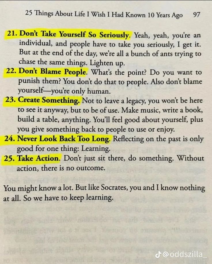 𝟮𝟱 𝘁𝗵𝗶𝗻𝗴𝘀 𝗮𝗯𝗼𝘂𝘁 𝗹𝗶𝗳𝗲 𝗜 𝘄𝗶𝘀𝗵 𝗜 𝗵𝗮𝗱 𝗸𝗻𝗼𝘄𝗻 𝟭𝟬 𝘆𝗲𝗮𝗿𝘀 𝗮𝗴𝗼!!

Book - tinyurl.com/5n98tbyt
#Book #Learning