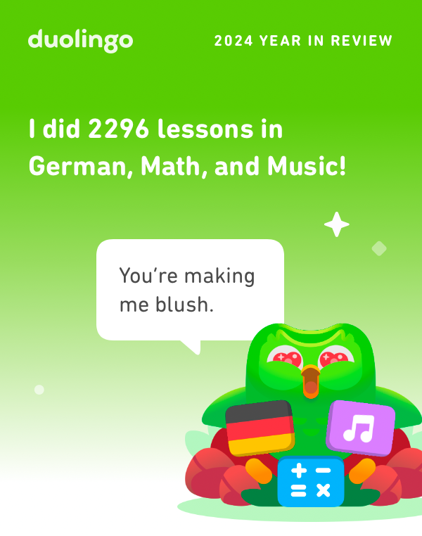 LuanArbilo's tweet photo. Duolingo 2024 Year in Review #Duolingo #Duolingo365 https://t.co/q157xvFckH