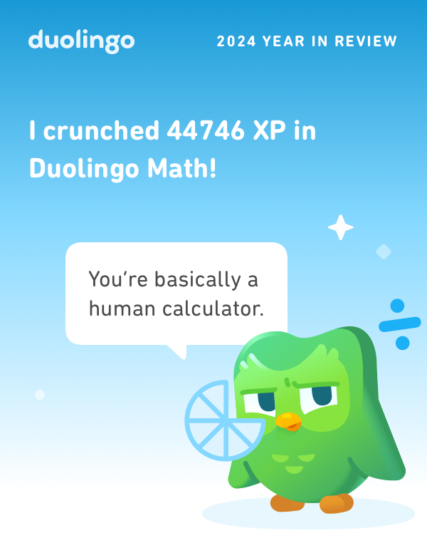 LuanArbilo's tweet photo. Duolingo 2024 Year in Review #Duolingo #Duolingo365 https://t.co/q157xvFckH