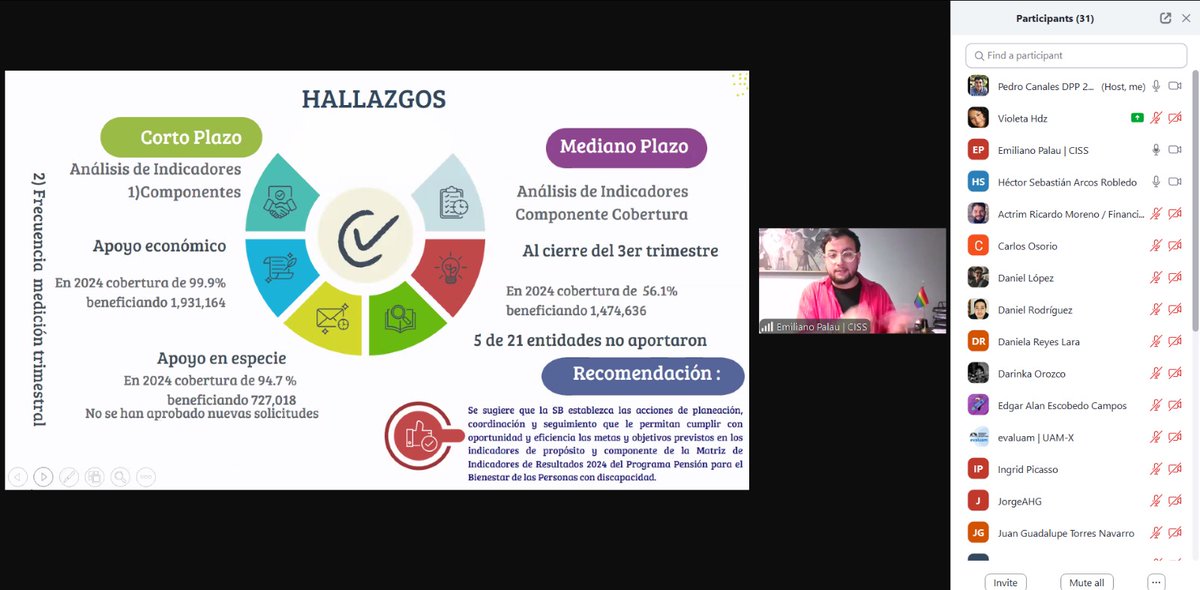 evaluam_'s tweet image. 🎓✨ ¡Estamos cerrando con éxito el Diplomado en Evaluación de Políticas Públicas!

Hoy se llevó a cabo una sesión especial donde l@s participantes presentaron sus policy briefs sobre evaluaciones a programas públicos. Fue un espacio lleno de propuestas innovadoras, análisis