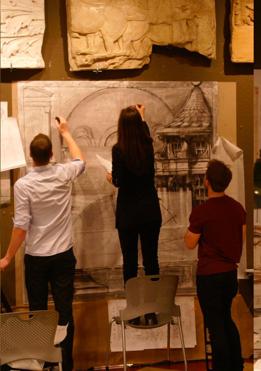 thebaatelier's tweet image. Student drawings at the original BAA. 

We aim to offer apprenticeship type education for young artists and designers as part of our educational mission. #beauxarts #classicalarchitecture