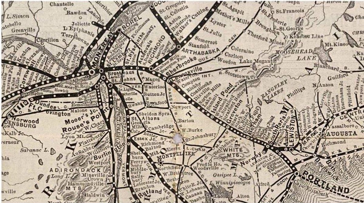 SebDaoust's tweet image. Tiens, un peu de transport en commun en région à une époque. J'aurais bien aimé Montréal-Hemmingford personnellement :D