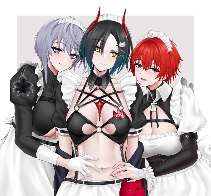 メイド衣装持ちが3人に 