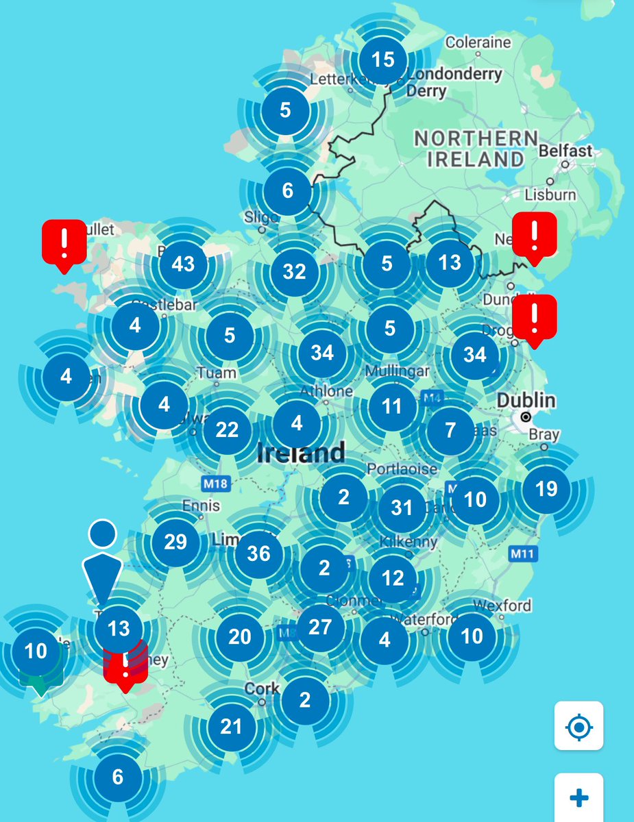 IrelandAlerts's tweet photo. ⚡️ So many power outages as we approach 3am!

More to come over the coming hours!

Pic by esb powercheck and ni powercheck

#StormDarragh https://t.co/uOTIJJ8UkR