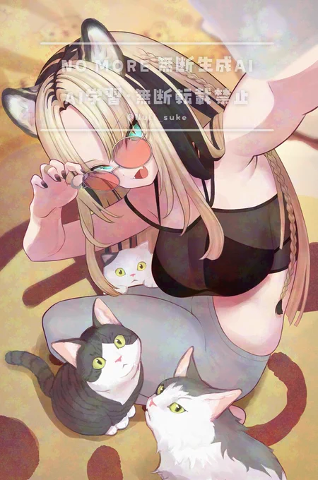 #ニコたん描いたんニコたん猫たん※ツリーに高画質 &amp; 透過 