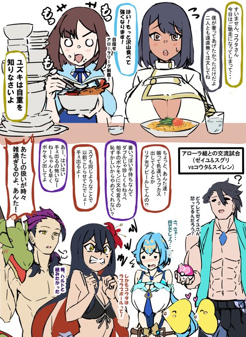 アローラで自由にする数年後ポケモンキャラ達 