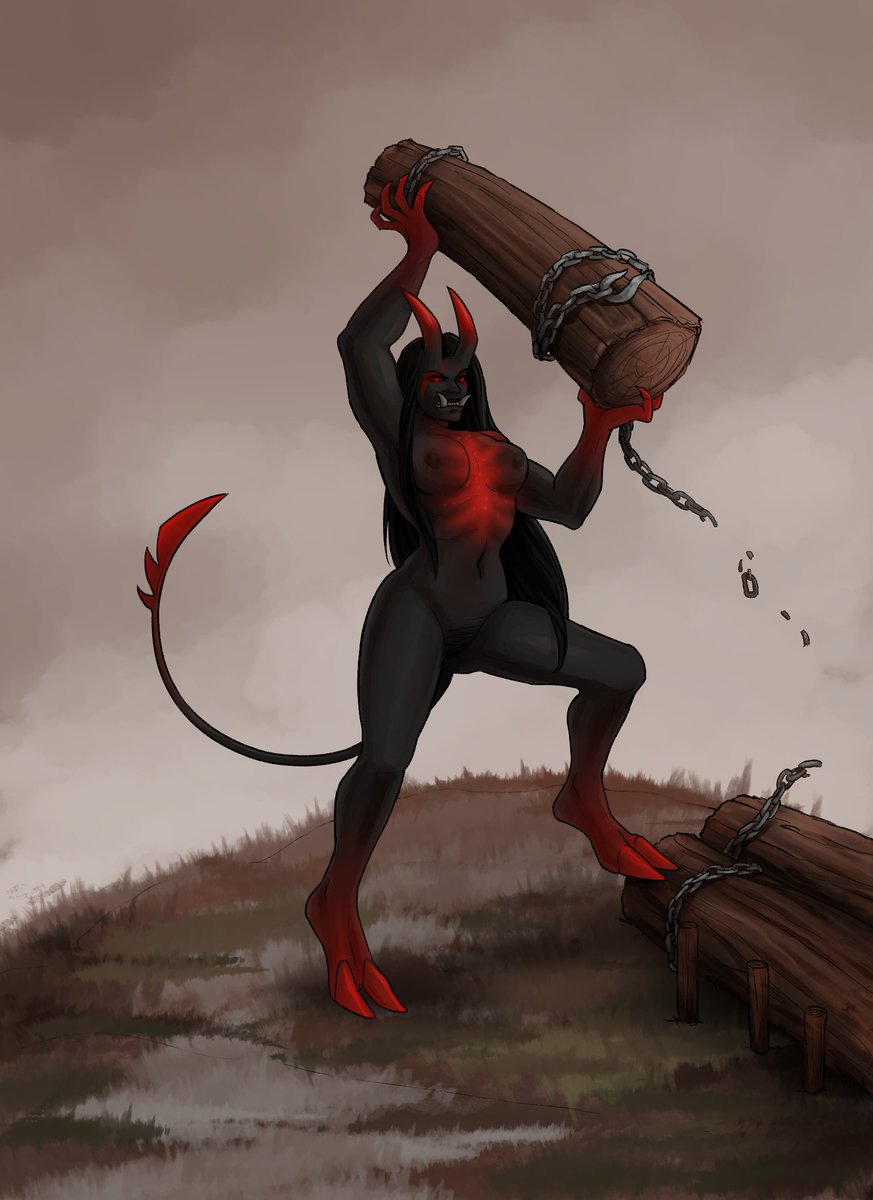NoWerewolves's tweet photo. My most beautiful most horrible ferocious Leesi needed a new image! SFW alt. https://t.co/veq3Te1l6M