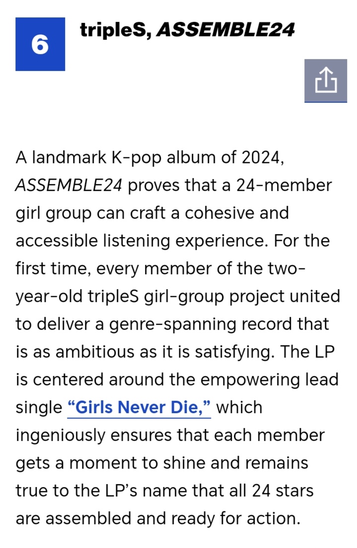 ELCAPITXN_FP's tweet photo. @billboard <THE 25 BEST K-POP ALBUMS of 2024>
@elcapitxxn participated in
(4)@plave_official #way4luv and FROM
(6)@triplescosmos #GirlsNeverDie and "S"
(12) @official_artms #Virtual_Angel and URL
(15) @ZB1_official #Solar_Power and #SundayRIDE
(17) @ENHYPEN #highway1009 https://t.co/TbutSosGMd