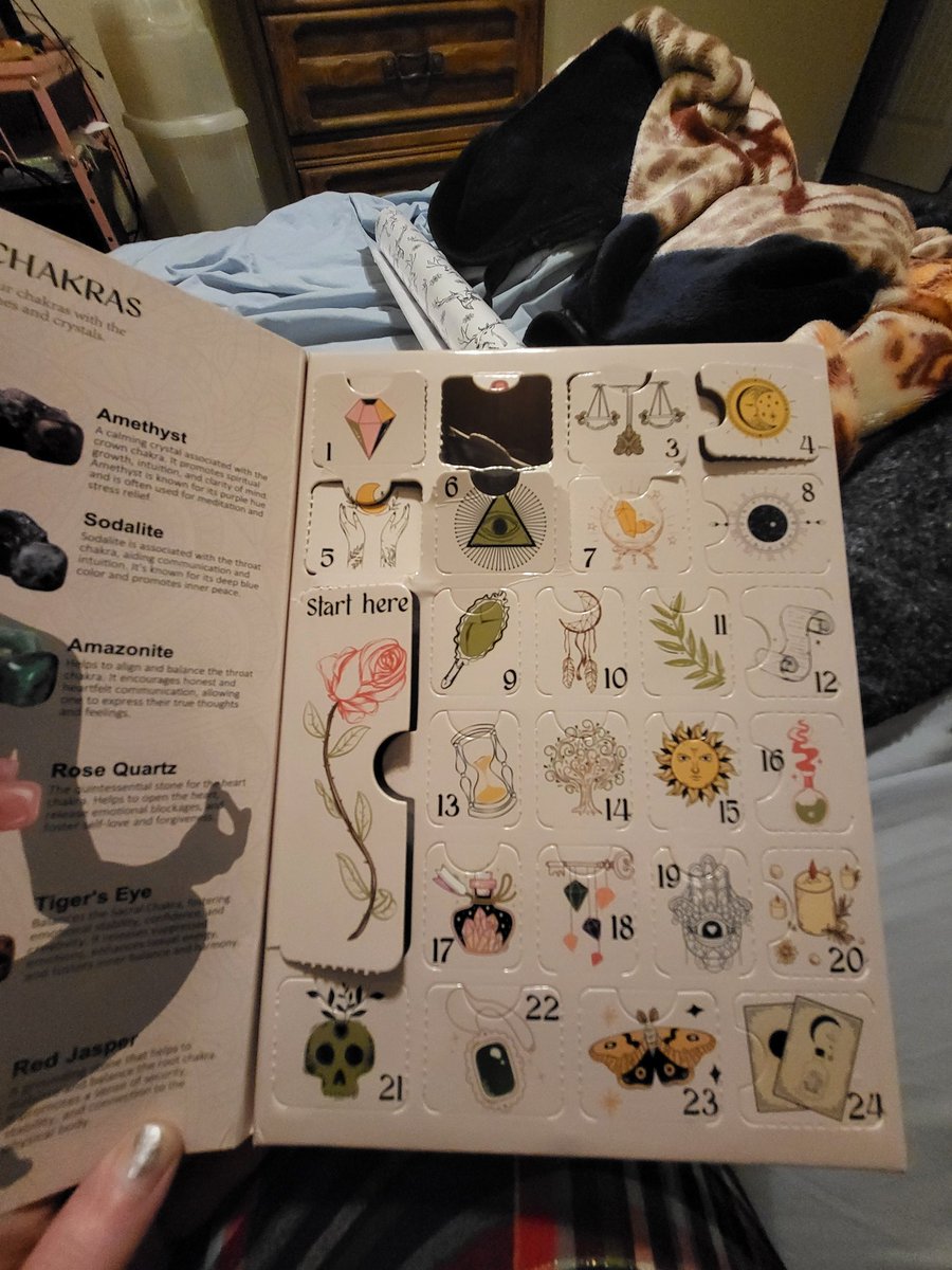 tigerscorner93's tweet photo. The advent calendar that Bethany Kavalick got me I absolutely love it! I have shiny rocks! https://t.co/6FQJAsYaz7