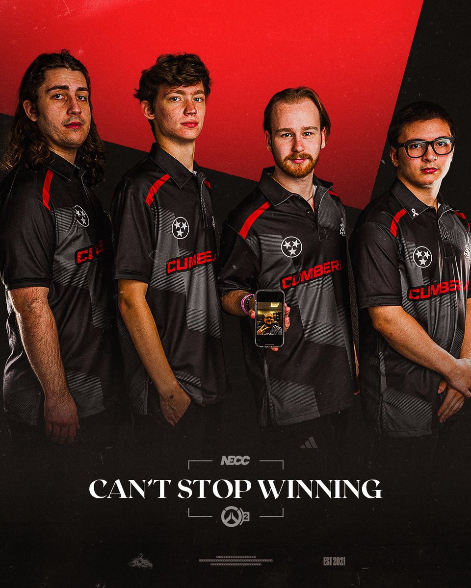 Cumberland Overwatch has success from top to bottom 🏆

Overwatch B takes home their own NECC championship tonight, taking down their opponent in a clean sweep.

- <a href="/ty1_pingu/">Pingu 🪶</a> 
- <a href="/reapflex/">Reflex</a> 
- <a href="/dorsney/">Tyler Dorsney</a> 
- <a href="/Vanderi_VAL/">Vanderi</a> 
- Domb530