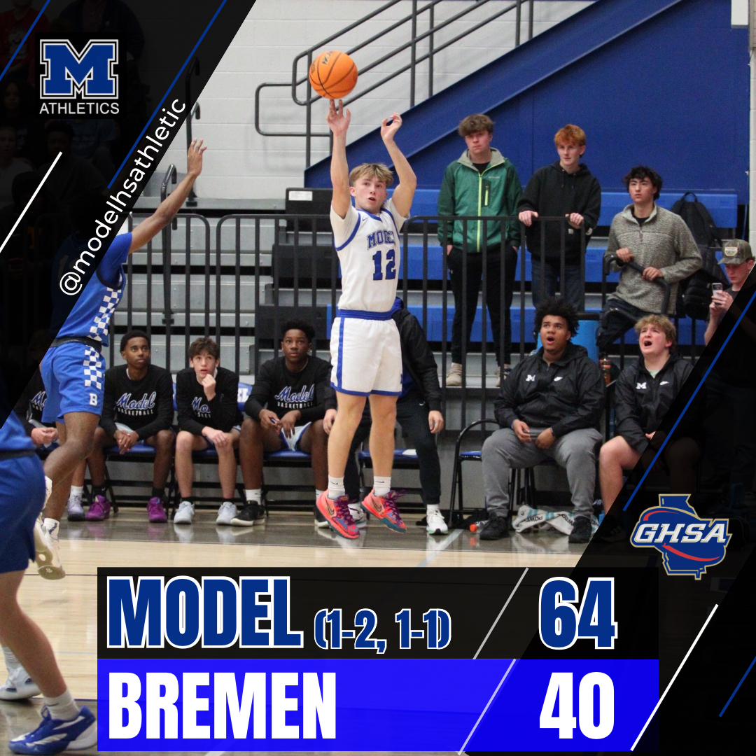 ModelHSAthletic's tweet image. Girls basketball outlasts Bremen. Boys basketball pulls away in the second half to defeat Bremen. Two big region wins for our teams. Go Big Blue!