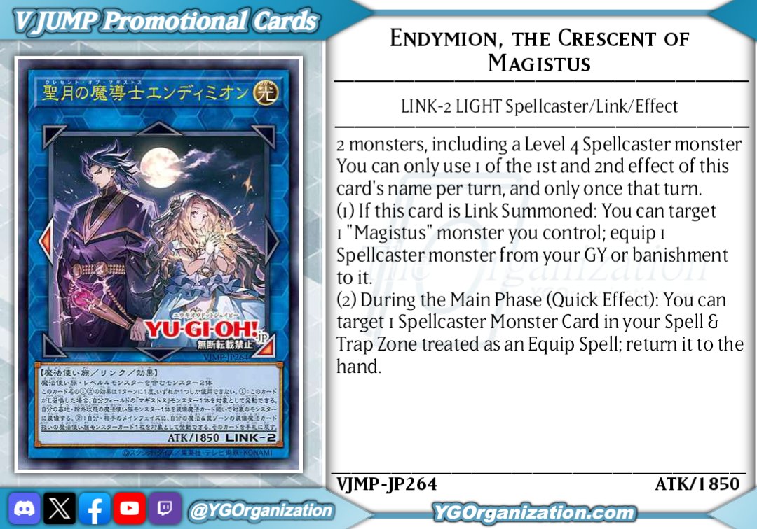 VJUMP Promotional Cards  Jumpmas begins with The Crescent of Magistus! # yugioh #