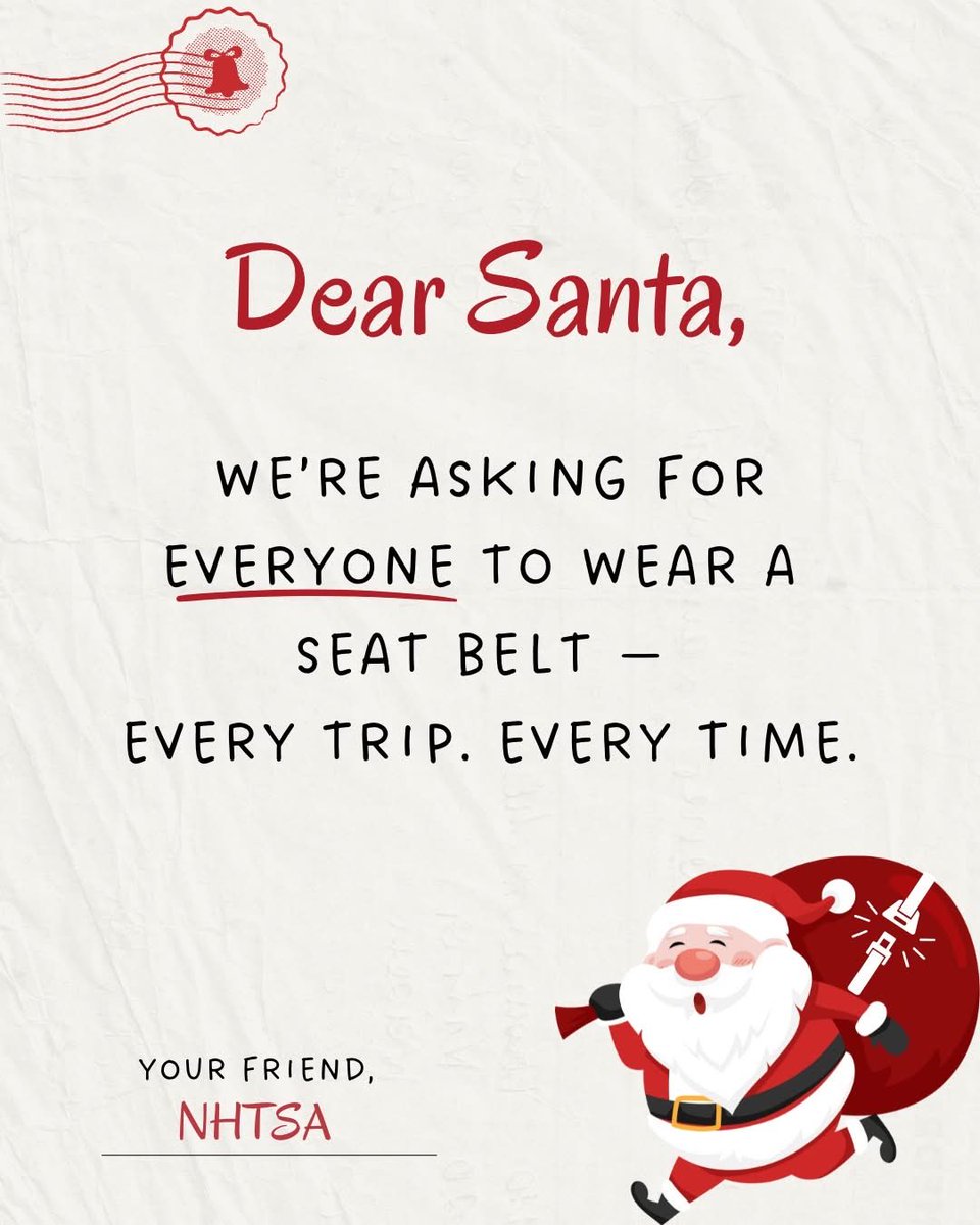 Have a safe holiday season Jags! 🎅🏻 #eyesontheroad