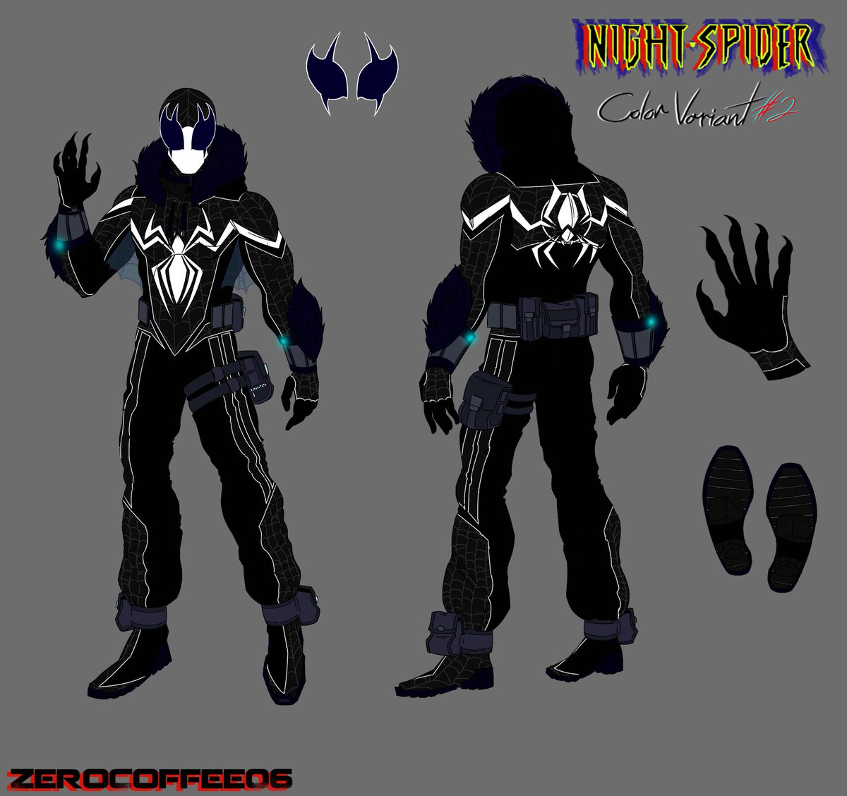 ZeroSans06's tweet photo. With Spider-Man 2 coming to PC early next year I thought it was a good time to try making some color variants of my sona
1 is based on Scarlet Spider, 2 is original, and 3 is based on my friend @LordMittenzZ
#SpiderMan #spidersona #artwork #MSM2 #Insominacgames https://t.co/ymnCENRSuS