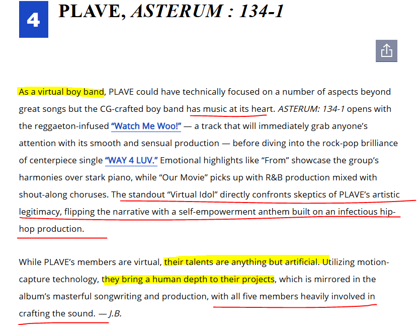yoorievalp's tweet photo. Billboard's 25 Best K-Pop Albums of 2024

Rank #4 PLAVE 💙💜💗❤️🖤 https://t.co/bTv0ch8tpU https://t.co/lRLyvCNh5h