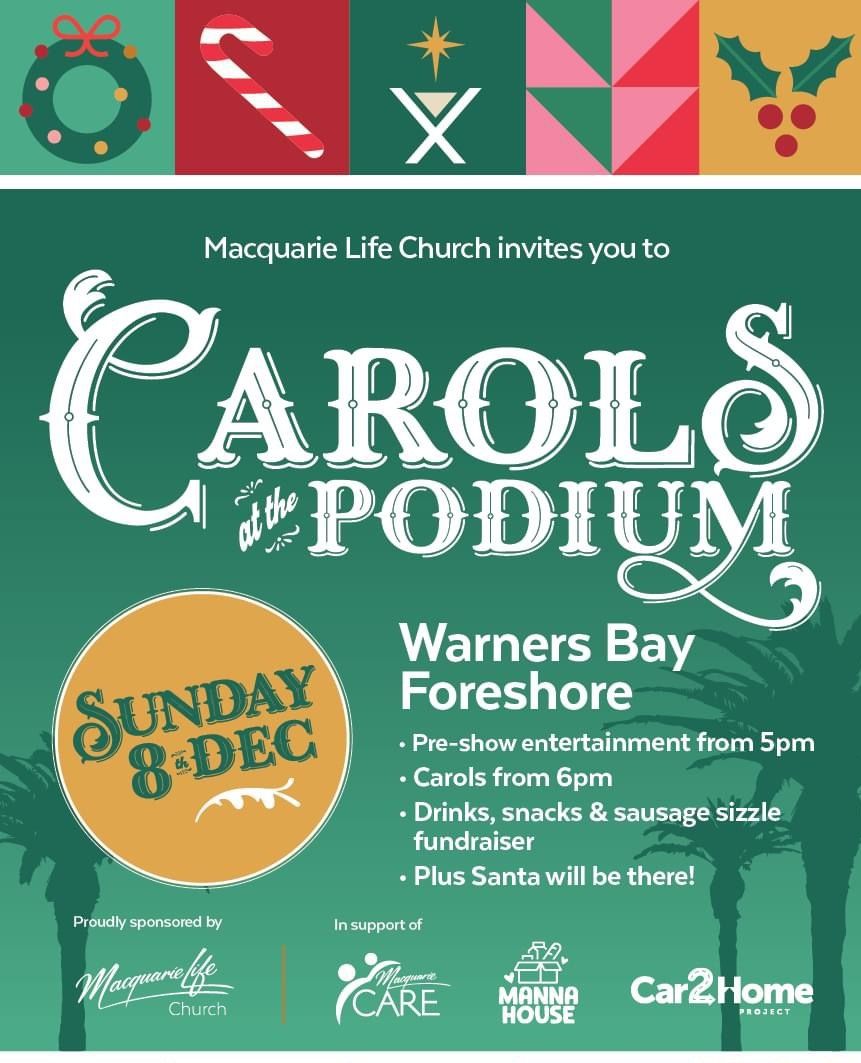 KWcityunity's tweet photo. “Carols at the Podium”, creating a wonderful atmosphere to enjoy Christmas together, invite friends and share the hope of Jesus with our community. Check out the detail on the Macquarie Life church website. https://t.co/GaK4zyEymq https://t.co/PoMeES35Wx