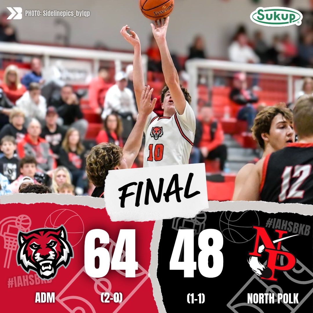 𝐓𝐢𝐠𝐞𝐫𝐬 𝐑𝐨𝐥𝐥 𝐓𝐨 𝐀 𝐖𝐢𝐧 🐅

ADM picks up a win over North Polk early in the season to move to 2-0 🔥

#iahsbkb Sidelinepics_bylqp