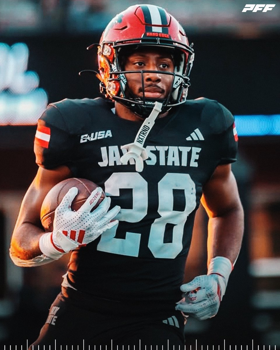 PFF_College's tweet image. Jacksonville State RB Tre Stewart in the Conference-USA Championship Game:

🔴 30 Touches
🔴 255 Total Yards
🔴 3 Touchdowns

@JaxStateFB