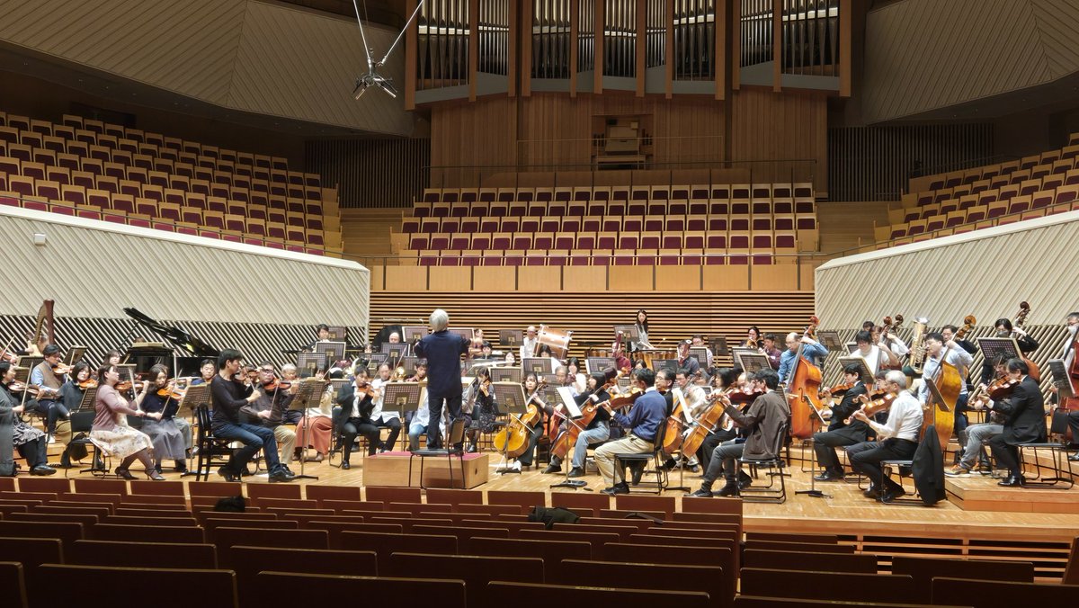nphil_official's tweet photo. 本日本番です。
リハーサルも終了。
ミューザ川崎でクリスマスツリー🎄と共にお待ちしています！ https://t.co/dvKsknufbW