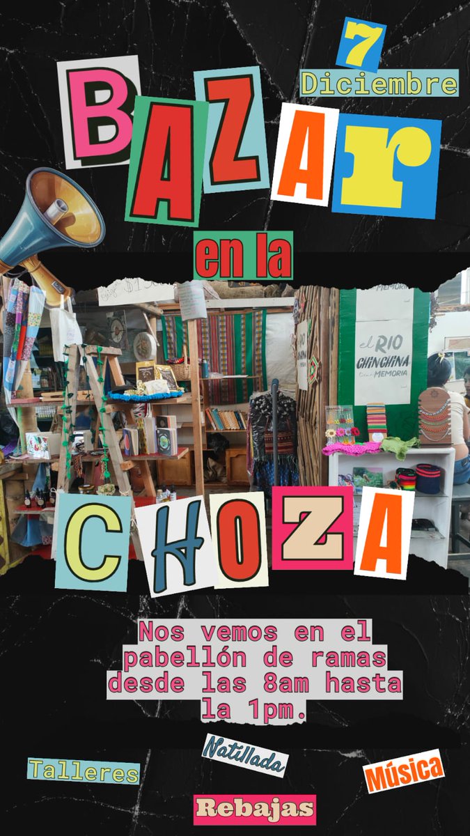 Sabes que es la Choza Hechiza en la galeria Pabellón de ramas medicinales, te esperamos mañana 7 de diciembre en la natillada desde las 9 am #manizales #Colombia