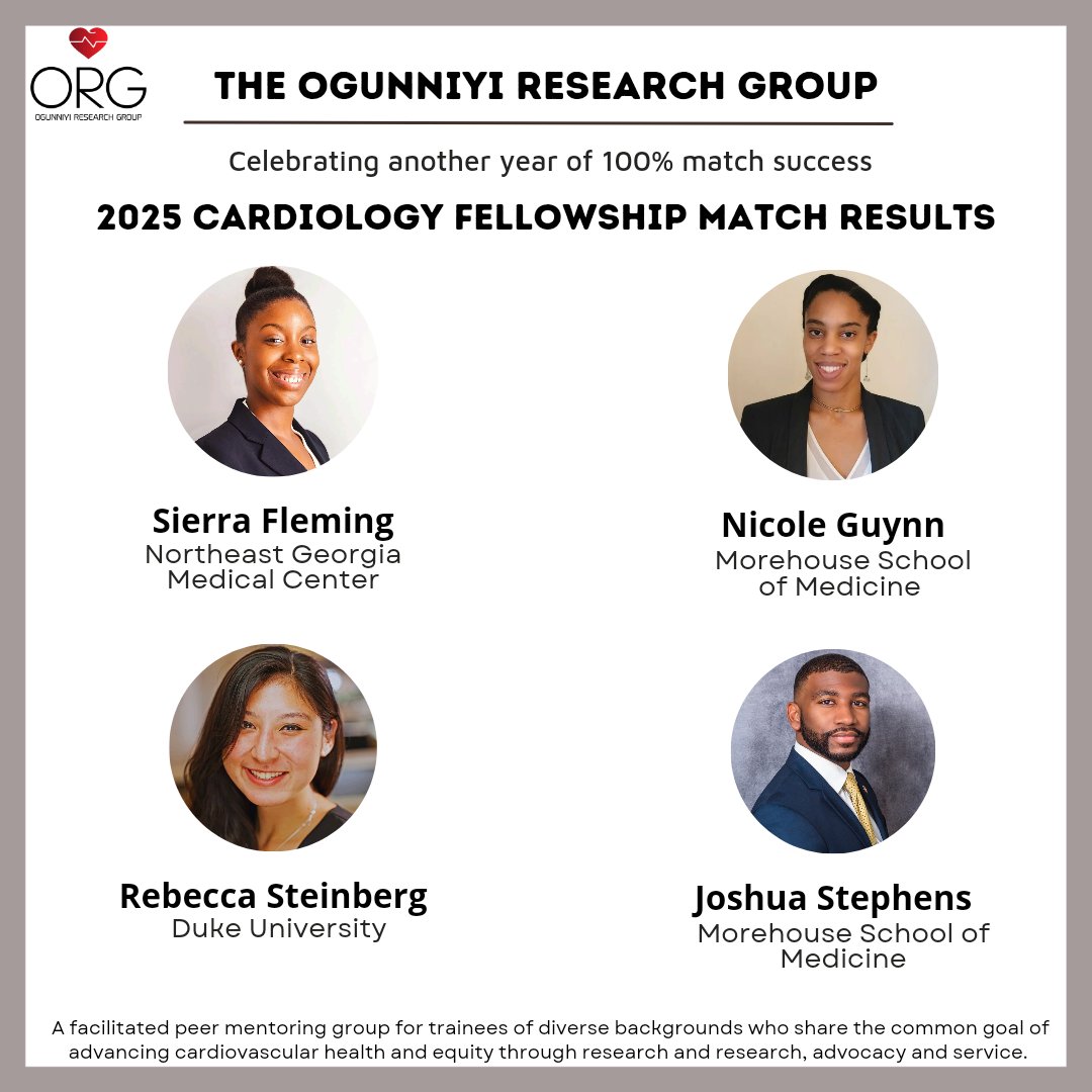 ORG (@orgcardiology) on Twitter photo Congratulations to our #Allstar rising #ACCFIT on a successful #cardiologyfellowship match!🎊<a href="/the_heartydoc/">Sierra Fleming</a> <a href="/NicoleG_MD/">Nicole Guynn</a> <a href="/RSteinbergMD/">Rebecca Steinberg, MD, MSc</a> <a href="/therealjosh_s/">Joshua Stephens, MD</a> #TheFaceofCardiology #RepresentationMatters #Mentoringmatters #CardioTwitter #CardioEd #cardiologymatch #Cardiology #Match2024 Congratulations to our #Allstar rising #ACCFIT on a successful #cardiologyfellowship match!🎊<a href="/the_heartydoc/">Sierra Fleming</a> <a href="/NicoleG_MD/">Nicole Guynn</a> <a href="/RSteinbergMD/">Rebecca Steinberg, MD, MSc</a> <a href="/therealjosh_s/">Joshua Stephens, MD</a> #TheFaceofCardiology #RepresentationMatters #Mentoringmatters #CardioTwitter #CardioEd #cardiologymatch #Cardiology #Match2024