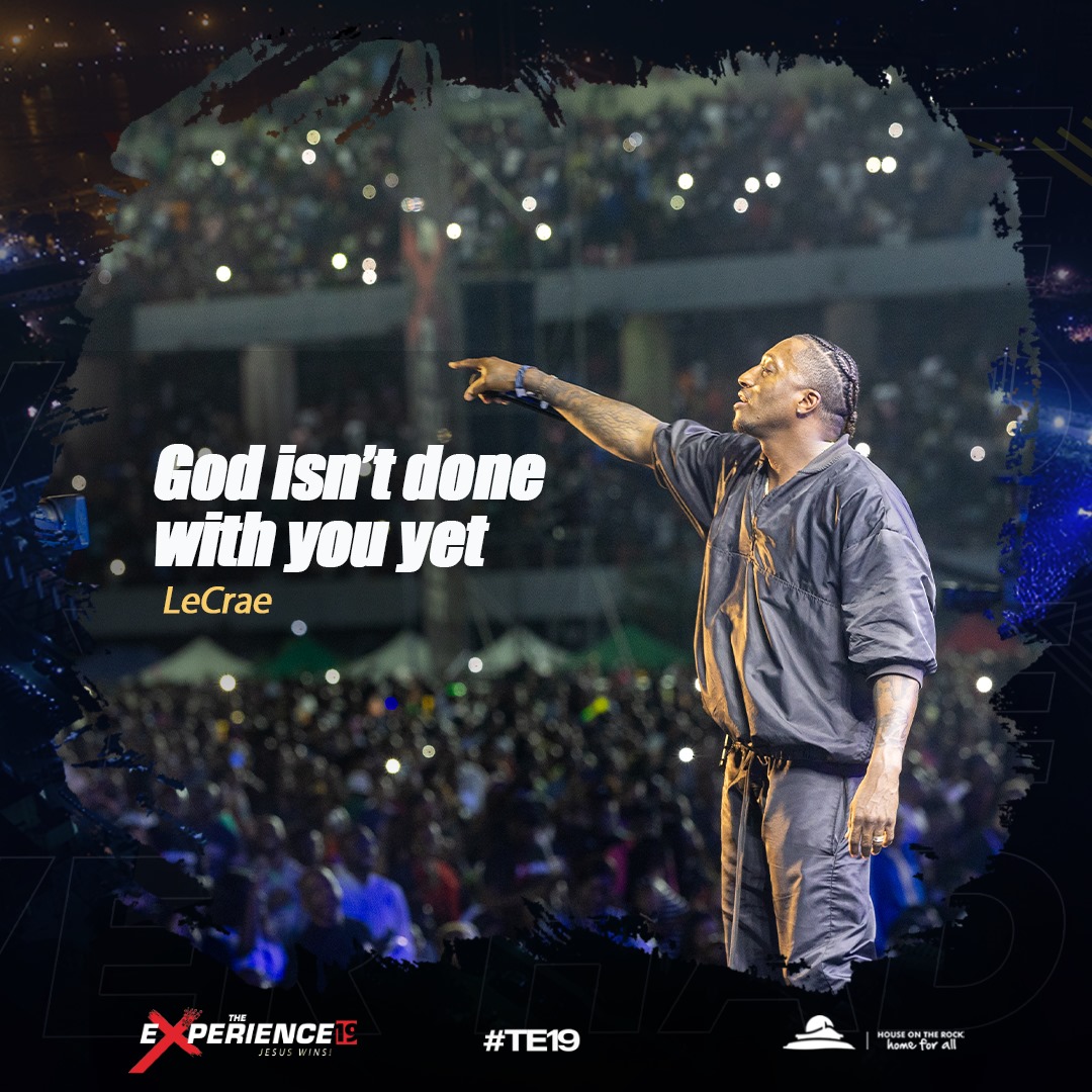 If you woke up this morning, God is not done with you. Your story is not over.

🎶 just fight a little longer my friend
It's all worth it in the end
But when you got nobody to turn to
Just hold on and I'll find you 🎶

#TE19
#TheExperience
#JesusWins
#TheExperience19