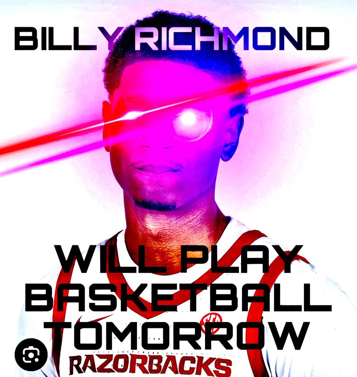 Billysburner24's tweet photo. Billy Richmond will play basketball tomorrow. @TheHogsMedia @BarstoolUA https://t.co/2fFGUtczHn