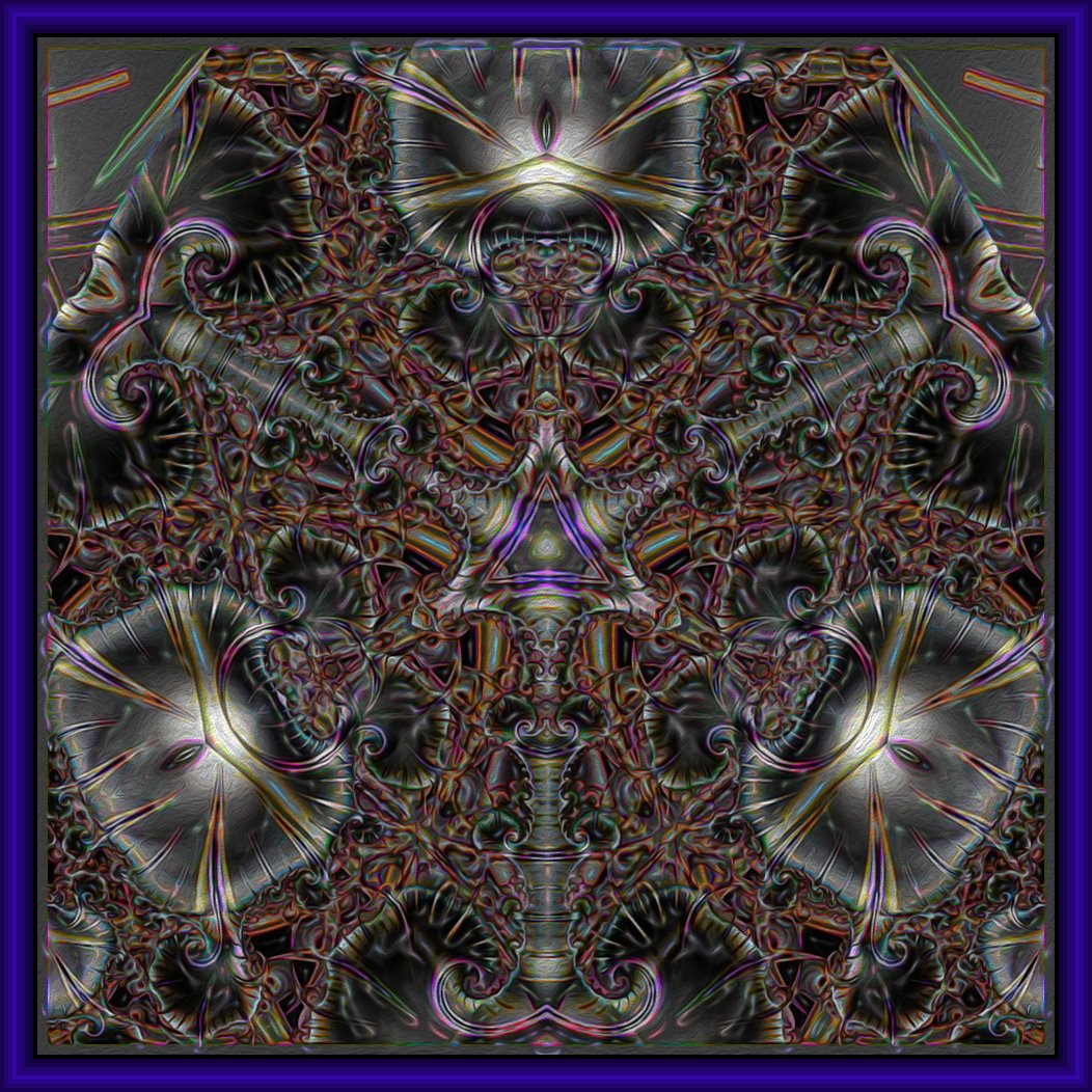 BorkRandy's tweet image. &apos;NeuroMechanical Triosis&apos; #fractalart #digitalmanipulation #RandAlien