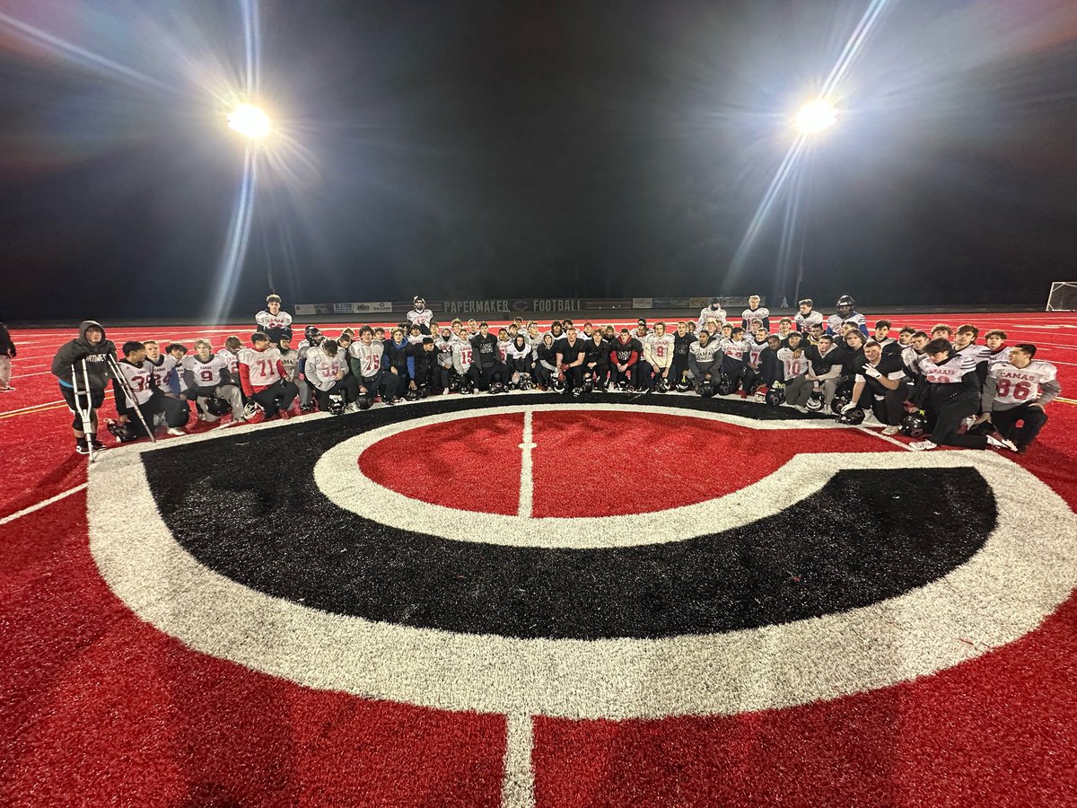 Camas Papermakers Football (@papermakerfb) on Twitter photo Final practice of the 2024 season in the books!
SEE YOU IN SEATTLE
December 7, 7 pm Husky Stadium
🔴⚫️⚪️🏭🏈
<a href="/PapermakersArmy/">Joe Papermaker</a> <a href="/CamasHighSchool/">Camas High School</a> <a href="/camasboosters/">Camas Athletics Booster Club</a> <a href="/Coach_Mathieson/">Adam C. Mathieson, CAA</a> Final practice of the 2024 season in the books!
SEE YOU IN SEATTLE
December 7, 7 pm Husky Stadium
🔴⚫️⚪️🏭🏈
<a href="/PapermakersArmy/">Joe Papermaker</a> <a href="/CamasHighSchool/">Camas High School</a> <a href="/camasboosters/">Camas Athletics Booster Club</a> <a href="/Coach_Mathieson/">Adam C. Mathieson, CAA</a>