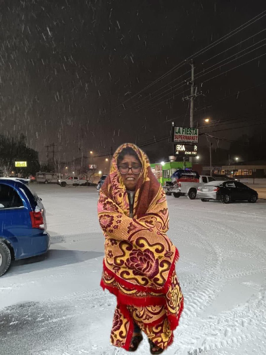 -Todos: Que rico amaneció el frío
-Yo rumbo al jale 🥶❄️