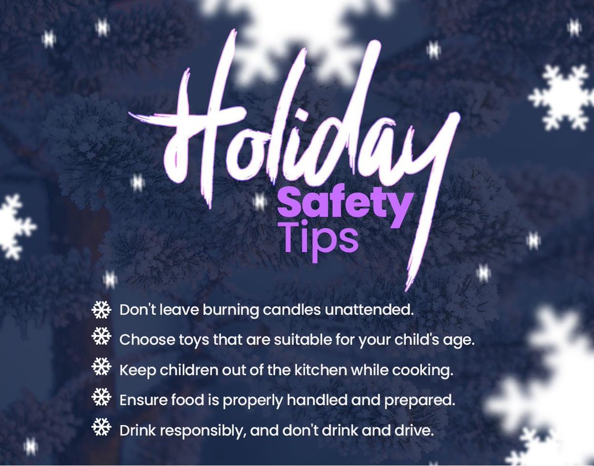 GiTriborough's tweet photo. Safety should come first, no matter the season. Did we miss anything? Share your best holiday safety tips in the comments below. #holidaysafety #happyholidays #TriboroughGI #Brooklyn #NY https://t.co/TYd1YWQQdx