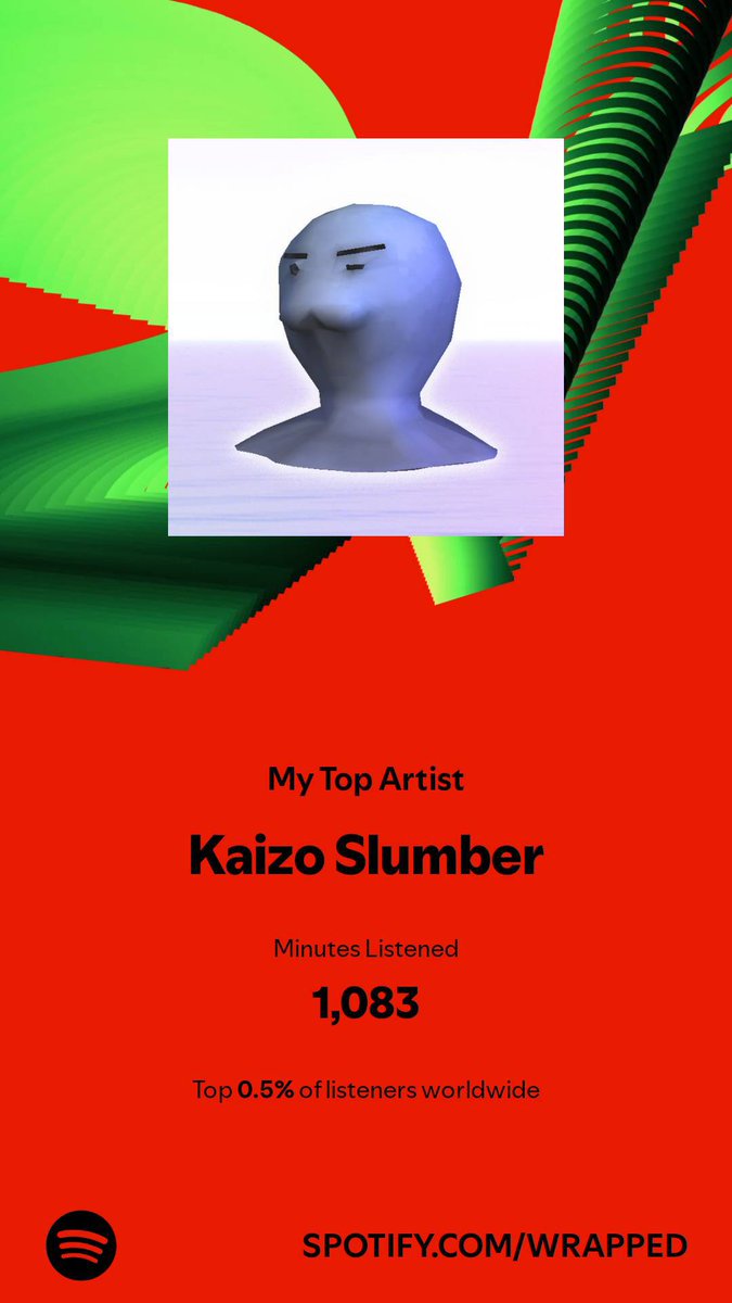 CohanGreyCult's tweet photo. This year was about @kaizoslumber for me. Their new album fucks too.
#spotify #SpotifyWrapped https://t.co/3vNYwGxwbR
