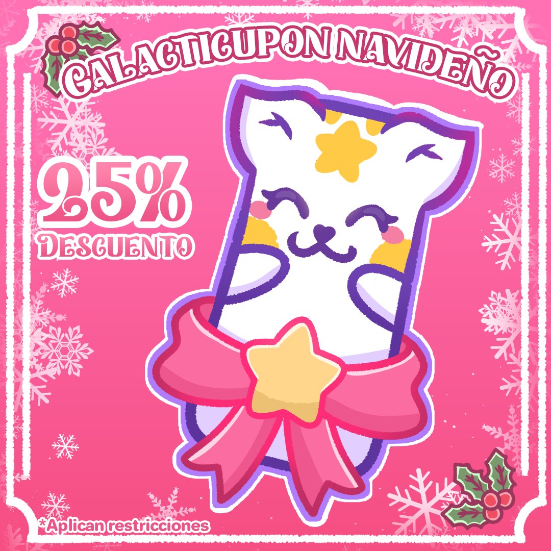 Durante todo el mes de diciembre todos los paquetes de mi portafolio tendrán un 25% de descuento! ﾟ･:*:･｡(〃･ω･)ﾉ
Esto incluye: Emotes, Emotes animado, Emblemas, Overlays, Logo estilo vtuber, paneles y más~
Portafolio: mariogalacticat.carrd.co