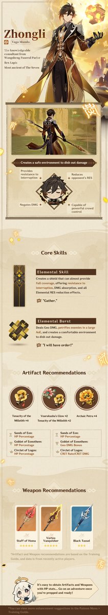 GenshinImpact's tweet photo. "The rocks feel it, and so too does the earth and the gods." — Notes on Zhongli

Hello, Traveler! Here are some notes about Zhongli. Let's check them out together!

See more details here: https://t.co/C9tbgFYHbW

#GenshinImpact #Zhongli https://t.co/tFmCpMqBl2