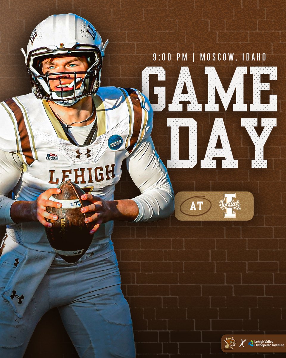 LehighFootball's tweet photo. Playoffs, Round ✌️!

Go 1-0.

🆚 No. 8 Idaho
🏟️ P1FCU Kibbie Dome
🕘 9 pm (ET)
📺 @ESPNPlus - https://t.co/eqSBEZgCi9
📻 @LVFoxSports - https://t.co/s3pcSzpXmk
📊 https://t.co/jUqA4Wnyt3

#GoLehigh #TheNest https://t.co/edggItPdYa