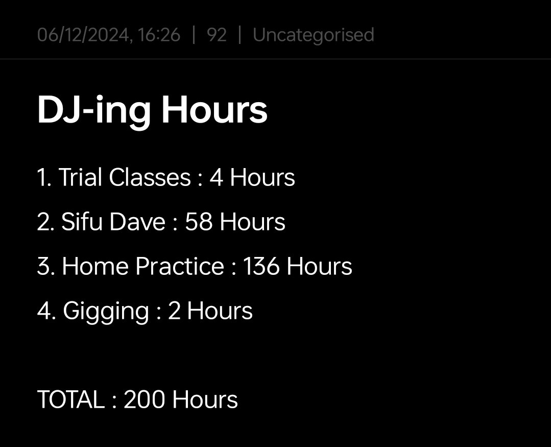 mxjulianaheng's tweet photo. 9,800 hours more to mastery! 🥳💪⏰
#djonetwojules #10000hours #practicelog #dj #djmixing https://t.co/WHaLKsy7H4