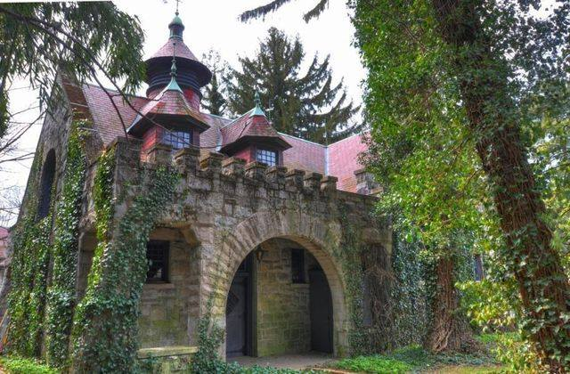 Examples of Gothic/Victorian carriage houses with period detail, ornament, and most important, atmosphere.

Disneyland built a home depot barn that feels modern and thus out of place and incongruous in a themed environment.