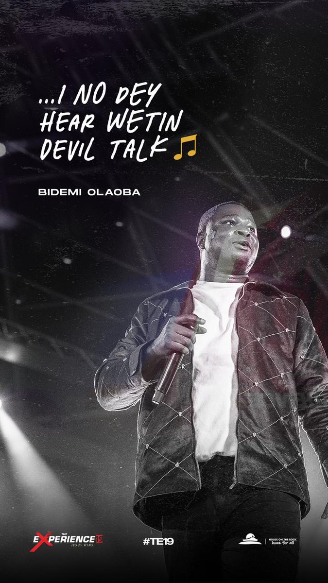 TheExperienceLG's tweet photo. Great is the Lord and greatly to be praised!
Clap your hands, raise your voice, get your dance on, and wherever you are, release your best praise as you declare:

🎶Who dey talk wetin God nor talk,
I nor dey hear wetin devil talk,

Soro (speak)
Mi o gbo pa (I cannot hear)
Mi o gbo po (I did not hear)

I nor hear wetin devil talk!🎶🔊🔥🙏

#TE19
#TheExperience
#JesusWins
#TheExperience19