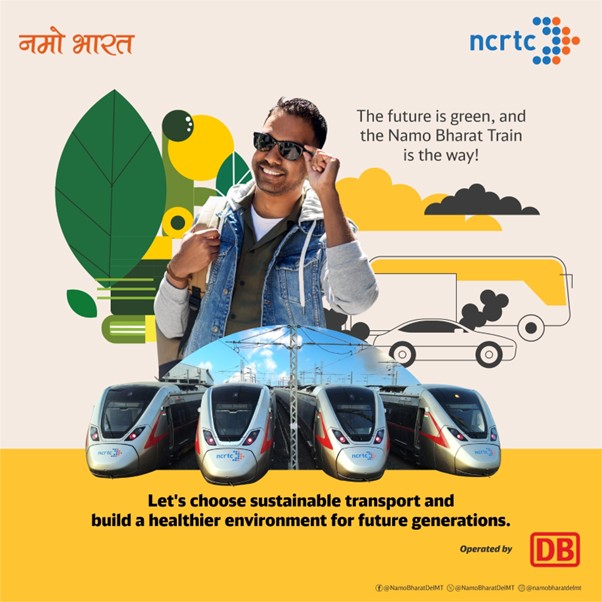 NamoBharatDelMT's tweet photo. Every ticket to the #NamoBharatTrain is a vote for clean air, sustainable living, and a better future.
Say yes to green transport and no to pollution. Together, we can make a difference!
#NCRTC #RRTS #DBRRTS #NamoBharat #DB https://t.co/gjPjeB0D3G