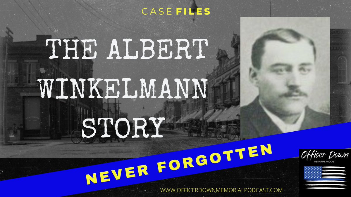 ODM_podcast's tweet photo. THIS NEXT WEEK ON THE OFFICER DOWN MEMORIAL PODCAST  we'll take a trip back to 1895 to the South Central Minnesota community of New Ulm where we'll share the story of Night Watchman Albert Winkelmann - a 32 year old rookie officer who's father was one of the original settlers in this community.  You'll learn about this community, this family, and how they lost this young hero in the line of duty.

This story will be released here on Wedneday morning December 11th.  Together, we can help ensure his service and sacrifice is never forgotten!

We want to thank @LELSMN Law Enforcement Labor Services, Inc. for sponsoring these important Minnesota stories.