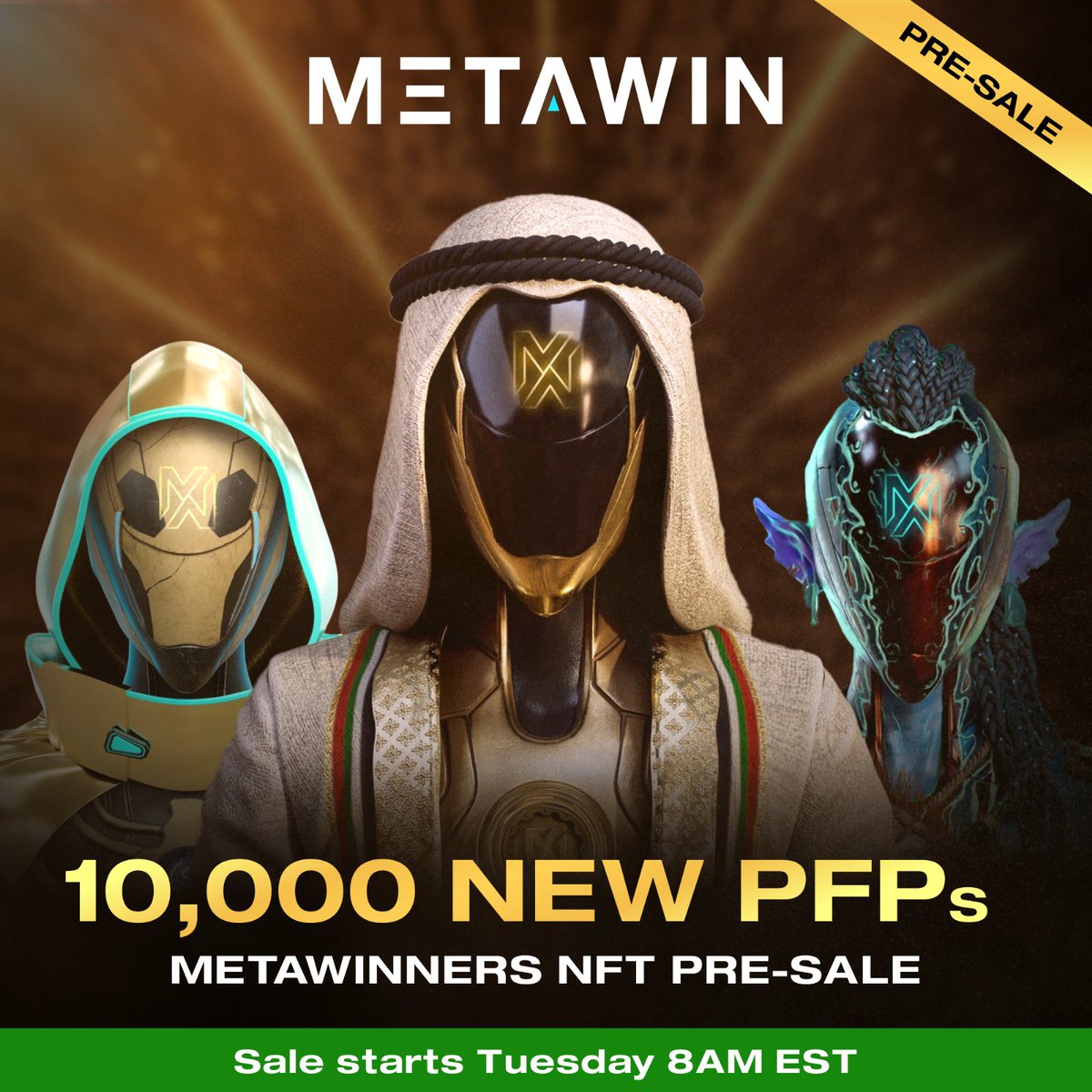 MetaWin's tweet image. Ok guys this is your last shot! 

The MetaWinners presale white list form is closing. We want to make sure there are no💔.

10 people who re-post this will share $5,000! 💰 

Apply NOW using our Google form: forms.gle/dbpm2RioMHj9P5…