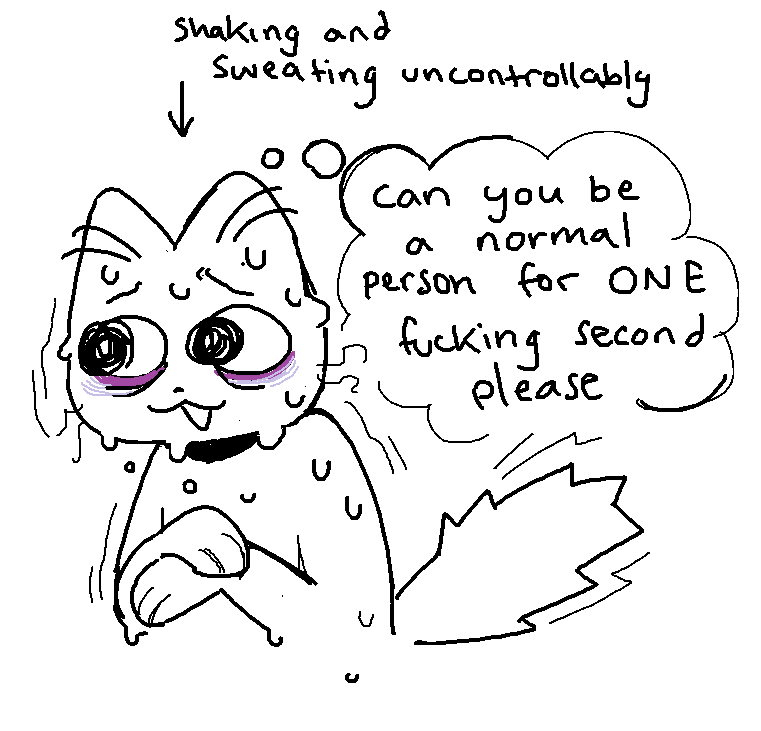 queerestkitty's tweet image. the mood lately