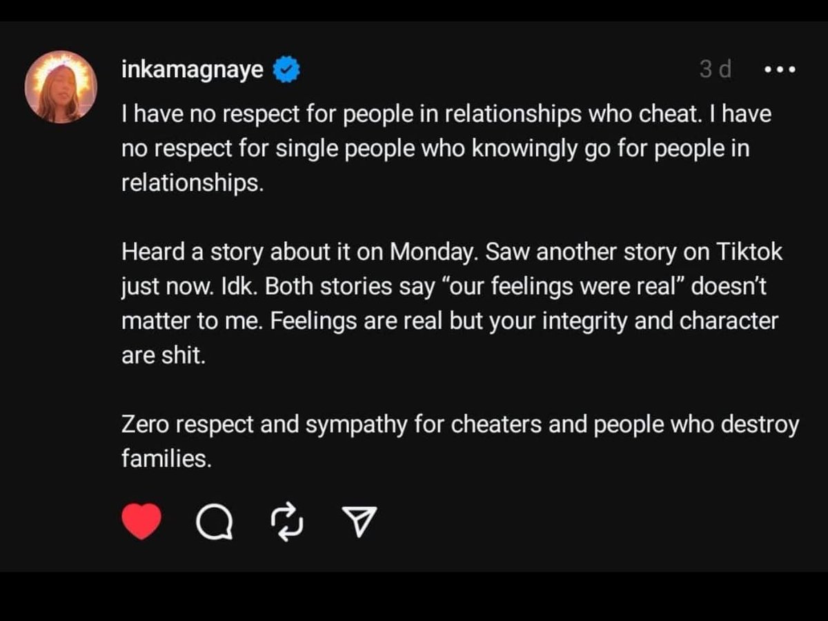 Wala kaming paki sa script mo <a href="/MissMarisRacal/">Maris Racal</a> basta para samin isa kang babaeng mababa ang lipad. Tapos! hahahaha