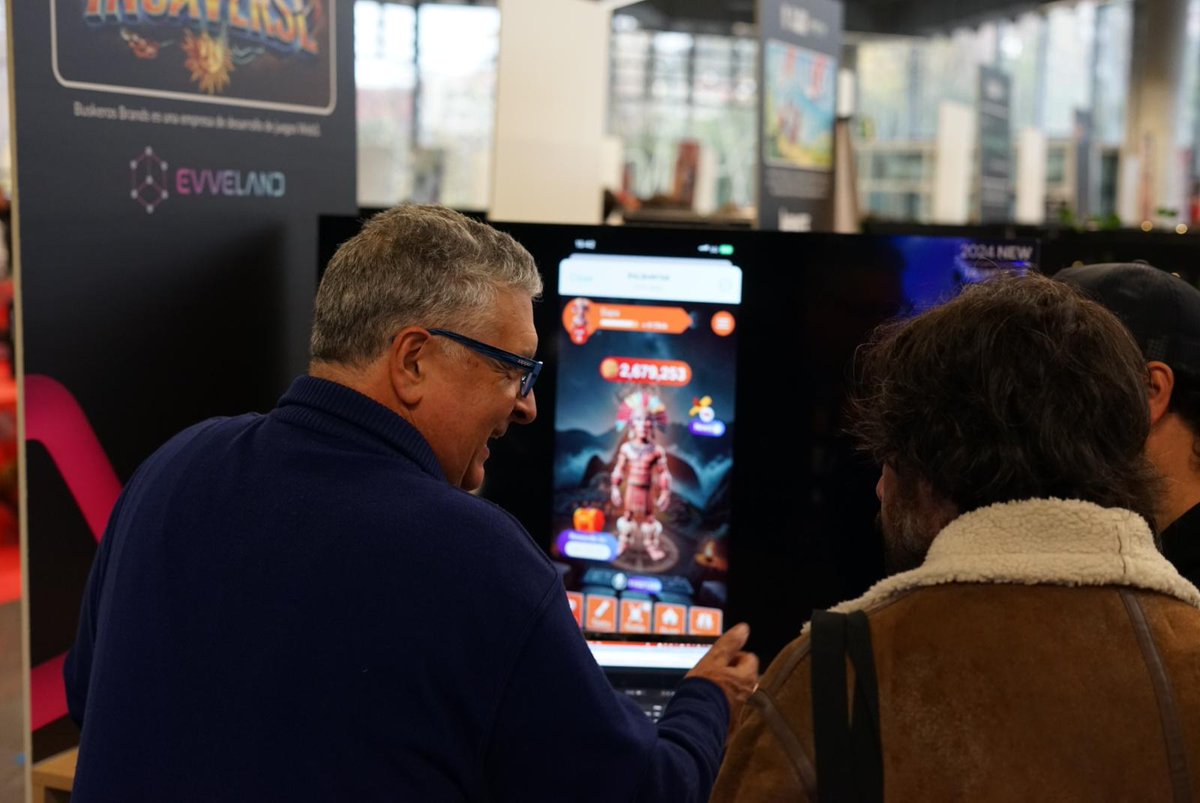 incaversegame's tweet photo. 🚀 Back at the Bilbao Gaming Conference for round 2! The Incaverse is leveling up, and our CEO, Rafael Bonnelly, is here to showcase Web3 innovation. Stop by to see the magic in action. 🌌🎮 #Incaverse #BilbaoGaming #Web3 https://t.co/RYfArCCLZH https://t.co/yBTOgCBIxf