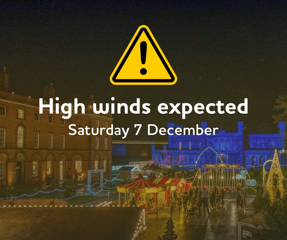 Due to forecasted high wind speeds this evening, we have made the difficult decision to cancel tonight's Lincoln Castle Illuminated event (7 Dec).
The safety of our visitors, staff, and the site is always our top priority, and these conditions make it unsafe to proceed as planned